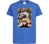 Детская футболка Аніме Наруто персонажі Ярко-синий фото