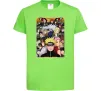 Детская футболка Аніме Наруто персонажі Лаймовый фото
