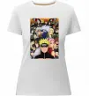 Женская премиум футболка Аніме Наруто персонажі Белый Женская премиум футболка Аніме Наруто персонажі Белый фото