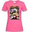Жіноча футболка Аніме Наруто персонажі Яскраво-рожевий Жіноча футболка Аніме Наруто персонажі Яскраво-рожевий фото