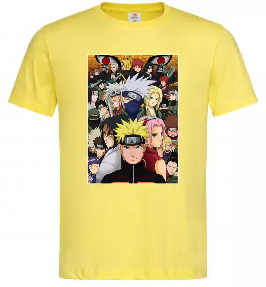 Чоловіча футболка Аніме Наруто персонажі Лимонний фото