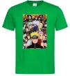 Чоловіча футболка Аніме Наруто персонажі Зелений фото