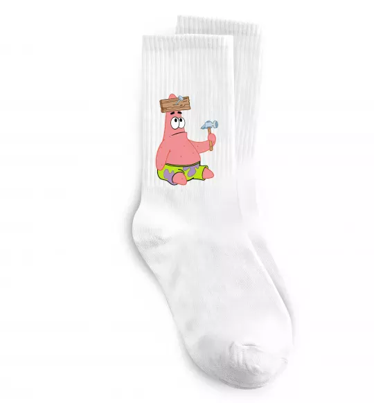 Носки Патрік і цвяхи Белый фото