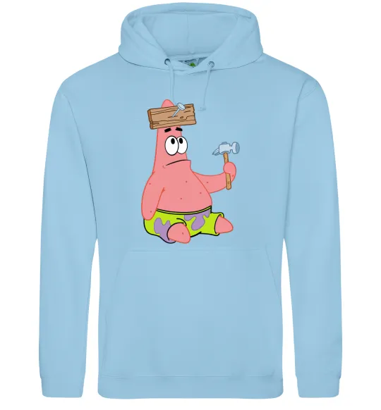 Мужская толстовка (худи) Патрік і цвяхи Голубой фото