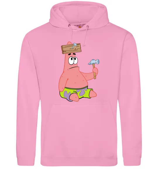 Жіноча толстовка (худі) Патрік і цвяхи Рожевий фото