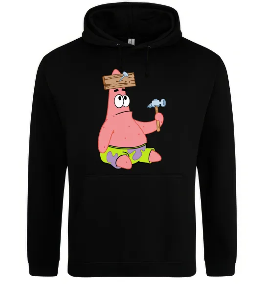 Жіноча толстовка (худі) Патрік і цвяхи Чорний фото