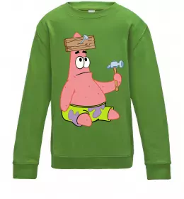 Детский Свитшот Патрік і цвяхи Лаймовый фото