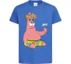Детская футболка Патрік і цвяхи Ярко-синий фото