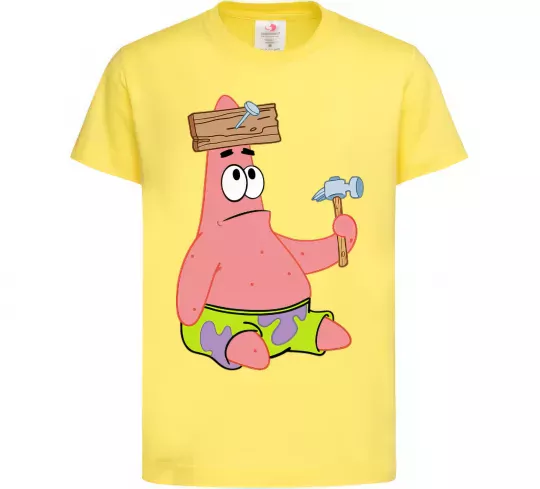 Детская футболка Патрік і цвяхи Лимонный фото