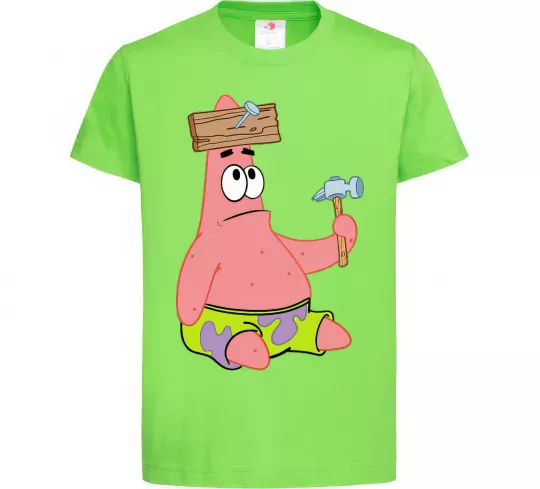 Детская футболка Патрік і цвяхи Лаймовый фото