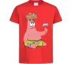 Детская футболка Патрік і цвяхи Красный фото