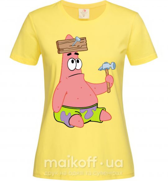 Женская футболка Патрік і цвяхи Лимонный фото