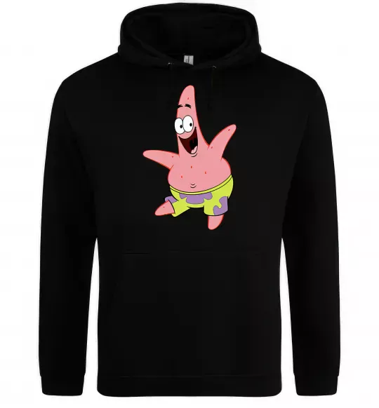 Мужская толстовка (худи) Патрік танцює Черный фото