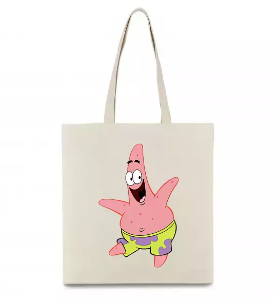 Эко-сумка Патрік танцює Бежевый фото