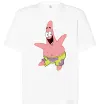 Футболка Оверсайз Патрік танцює Білий фото