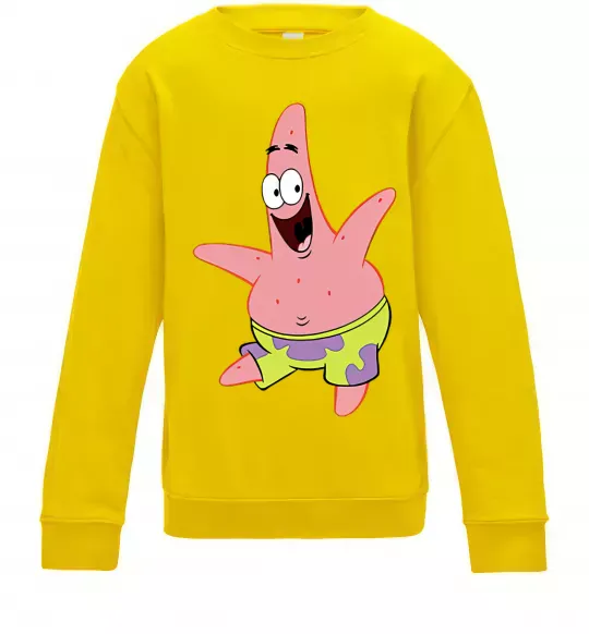 Дитячий світшот Патрік танцює Сонячно жовтий фото