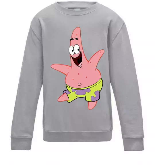 Дитячий світшот Патрік танцює Сірий меланж фото