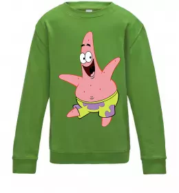 Детский Свитшот Патрік танцює Лаймовый фото