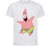 Дитяча футболка Патрік танцює Білий Дитяча футболка Патрік танцює Білий фото