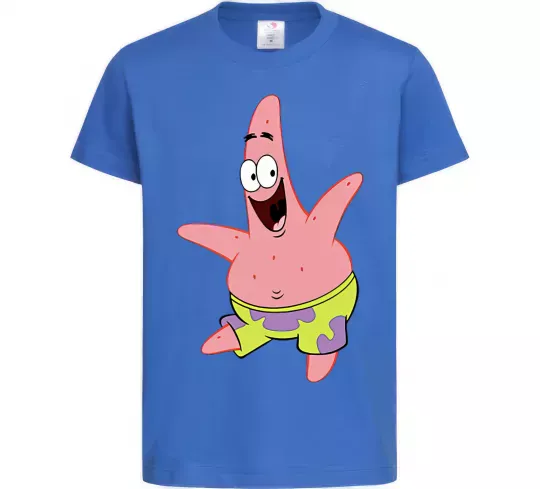 Дитяча футболка Патрік танцює Яскраво-синій фото