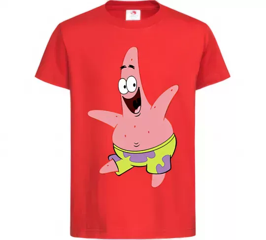 Дитяча футболка Патрік танцює Червоний фото