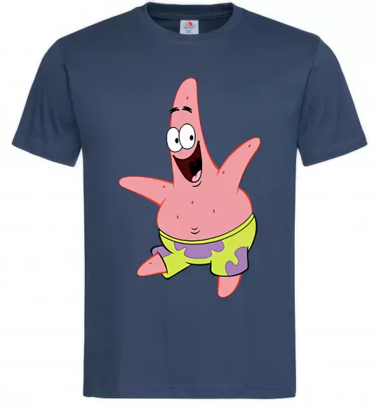 Мужская футболка Патрік танцює Темно-синий фото