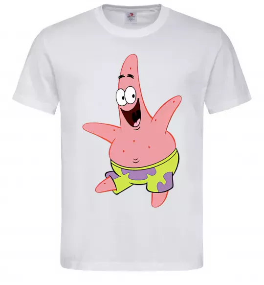 Мужская футболка Патрік танцює Белый фото