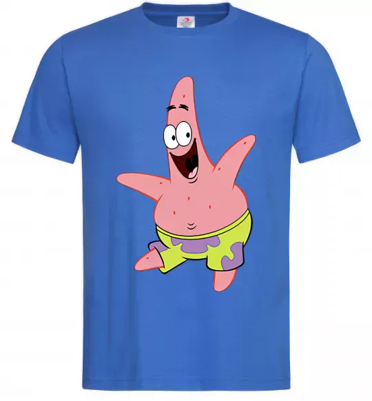 Мужская футболка Патрік танцює Ярко-синий фото