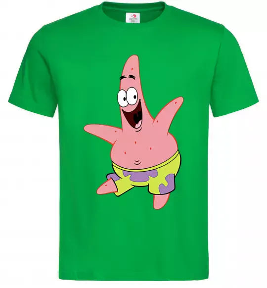 Мужская футболка Патрік танцює Зеленый фото