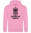 Жіноча толстовка (худі) Listen to Vasyl Рожевий фото