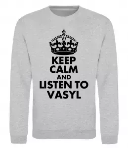 Свитшот Vasyl the myth the legend Черный фото