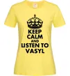 Жіноча футболка Listen to Vasyl Лимонний Жіноча футболка Listen to Vasyl Лимонний фото