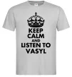 Мужская футболка Listen to Vasyl Серый Мужская футболка Listen to Vasyl Серый фото