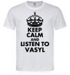 Чоловіча футболка Listen to Vasyl Білий фото