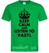 Мужская футболка Listen to Vasyl Зеленый фото