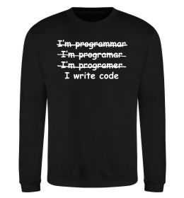 Свитшот I write code Свитшот I write code