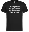 Чоловіча футболка I write code Чорний фото