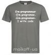 Мужская футболка I write code Графит фото