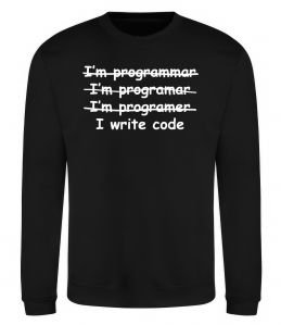Світшот I write code