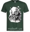 Мужская футболка Мандалорец и Йода Темно-зеленый фото