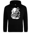 Мужская толстовка (худи) Мандалорець та Йода Черный фото