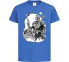 Дитяча футболка Мандалорець та Йода Яскраво-синій фото