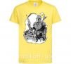 Детская футболка Мандалорец и Йода Лимонный фото