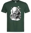 Мужская футболка Мандалорець та Йода Темно-зеленый фото