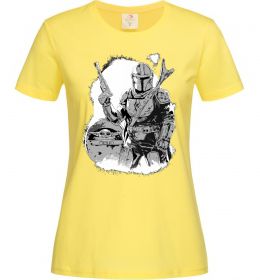 Женская футболка Мандалорець та Йода