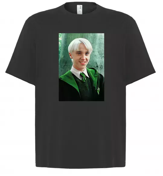 Футболка Оверсайз Малфой у мантії Чорний фото