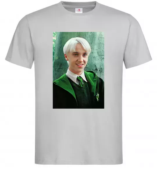 Мужская футболка Малфой у мантії Серый фото