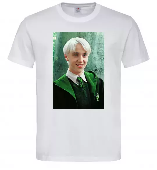 Мужская футболка Малфой у мантії Белый фото