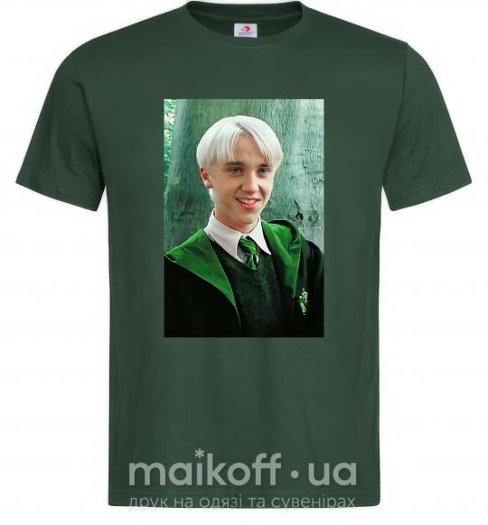 Мужская футболка Малфой у мантії Темно-зеленый фото