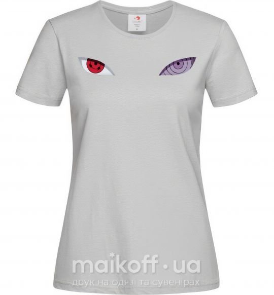 Женская футболка Наруто очі Серый фото